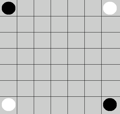 Initial Ataxx board layout